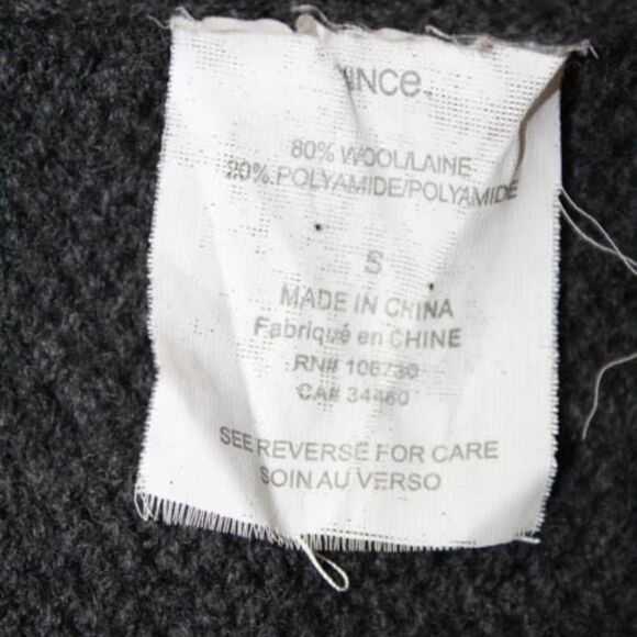 Vince Gray Chunky Knit SS Cardigan Sweater S - Picture 7 of 8